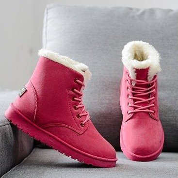 Karen – Winterstiefeletten mit Warmem Plüschfutter