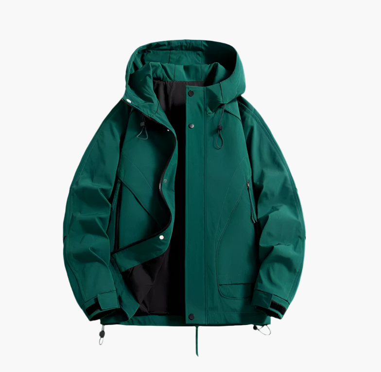 Herren Outdoor Windbreaker Funktionsjacke – Wasserdicht & Winddicht, Leicht, Atmungsaktiv, Ideal für Freizeit und Outdoor