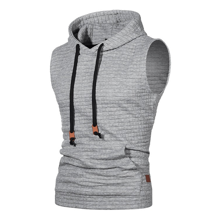 Lawrence – Ärmellose Herrenstrickjacke mit Jacquardmuster