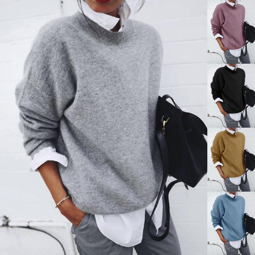 Kathleen – Damenpullover in Einfarbiger Strickoptik