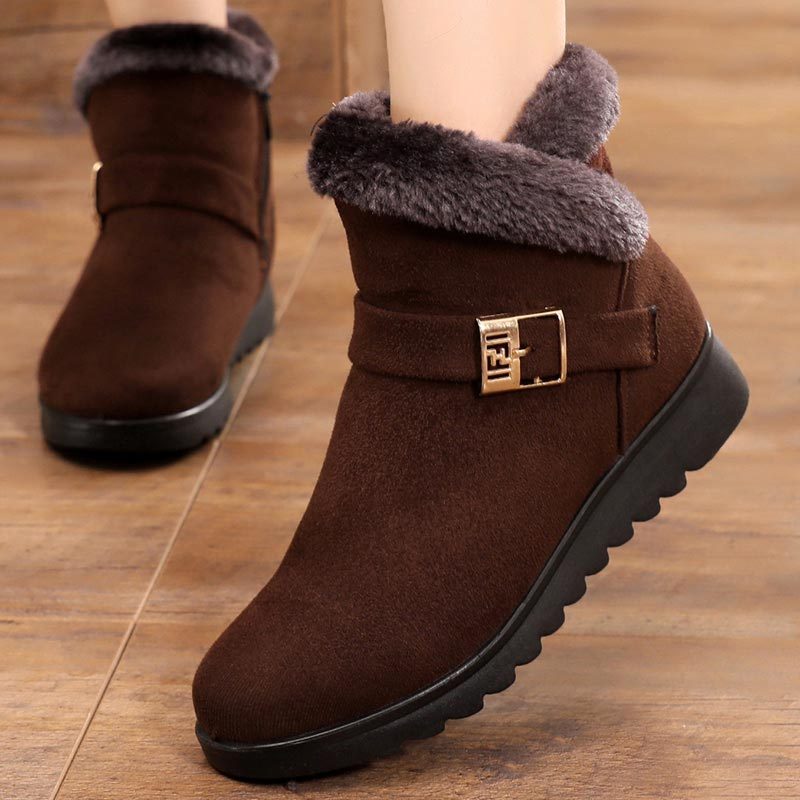 Anne – Warme Damenstiefel mit Plüschfutter und Reißverschluss
