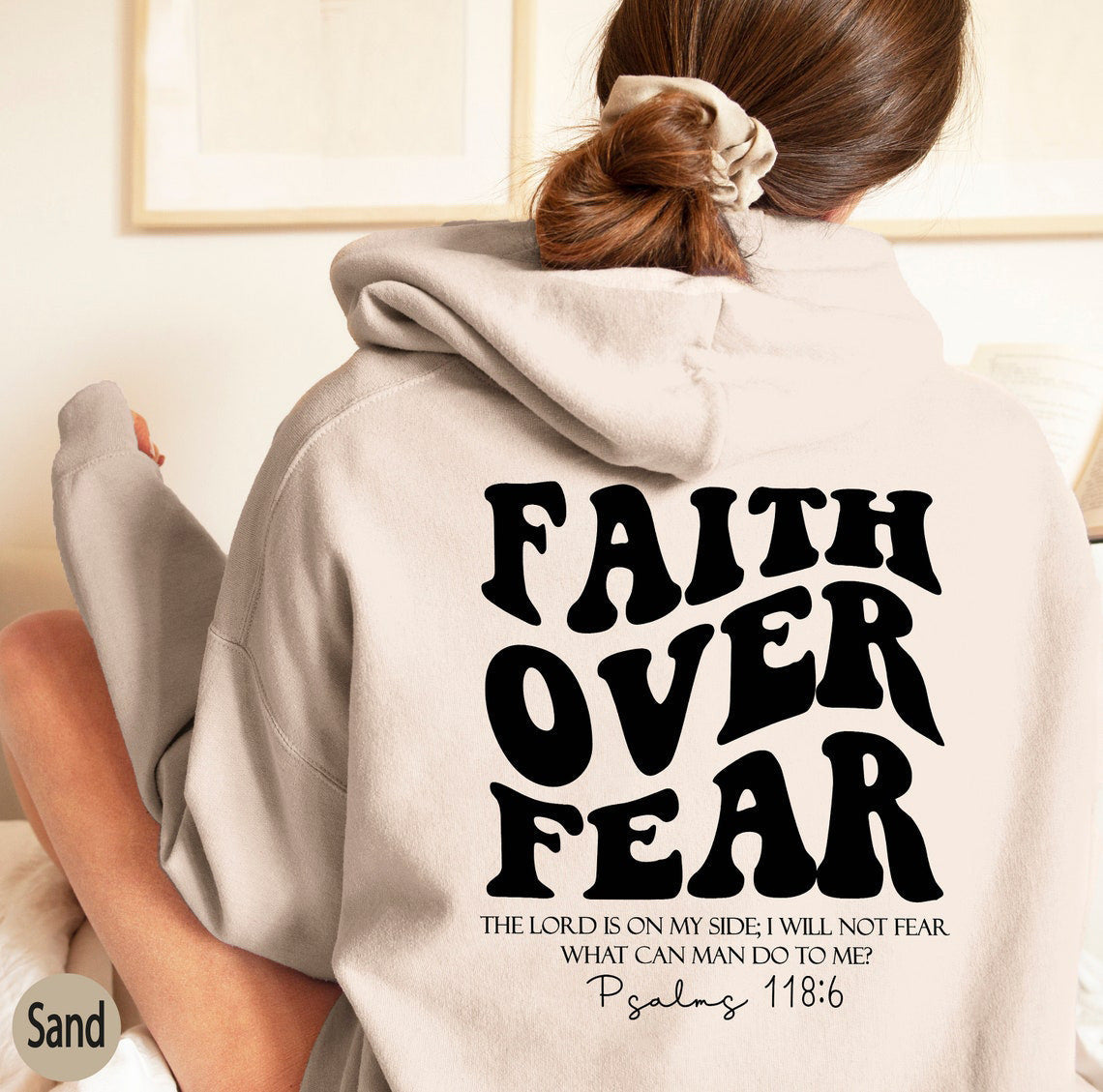 Jessica – Damenpullover mit Bibelvers-Print