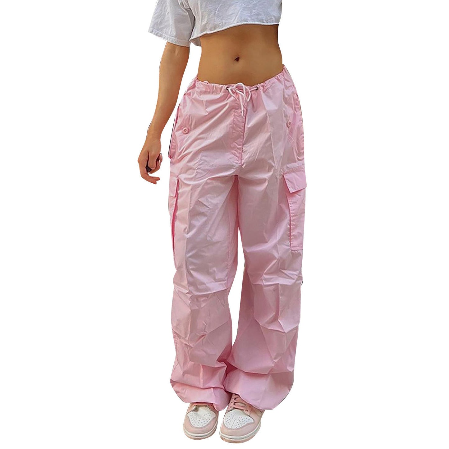 Ruby – Modische Damen-Cargohose mit Kordelzug und Taschen