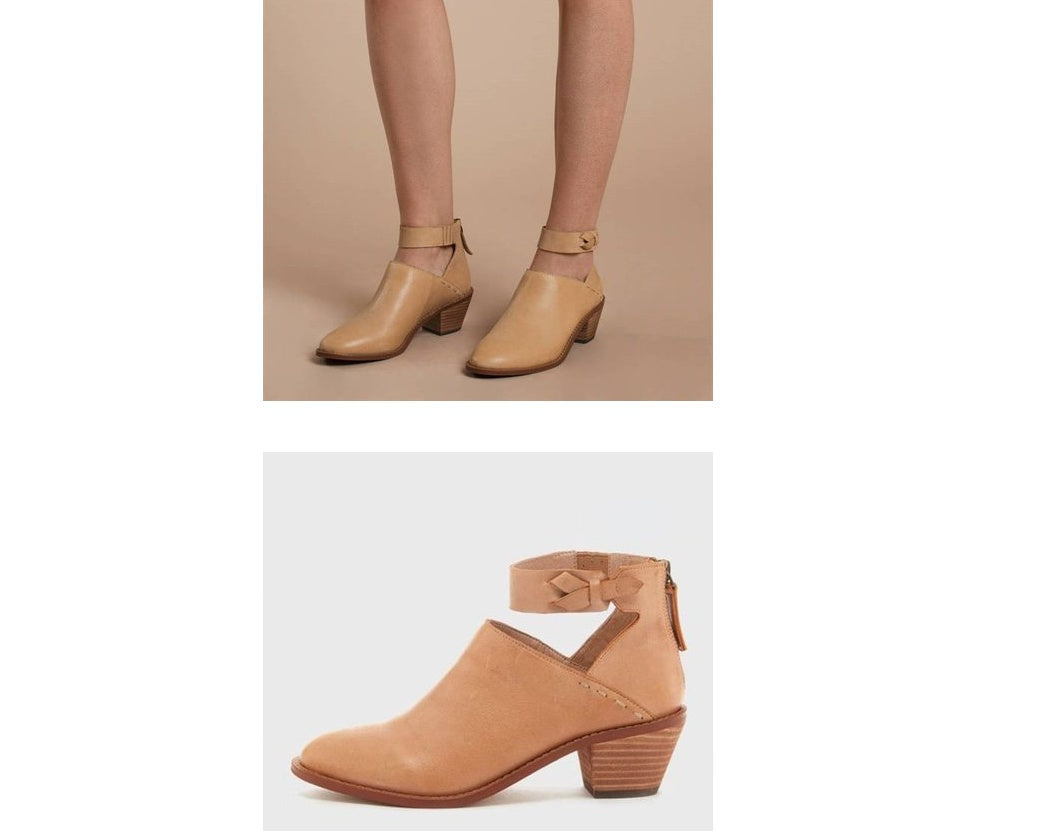 Jessie – Damen-Schnittstiefeletten mit Schnallenriemen