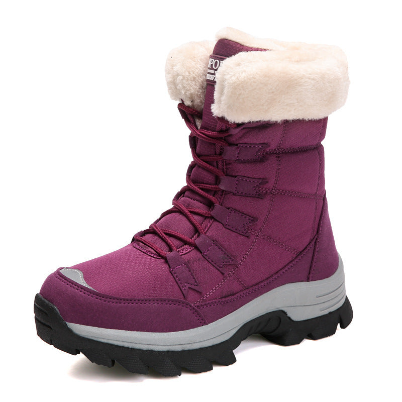 Imogen – Große Baumwollschuhe High-Top Schneestiefel