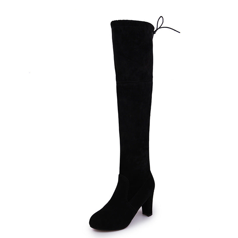 Heather – Kniehohe Damenstiefel mit Absatz
