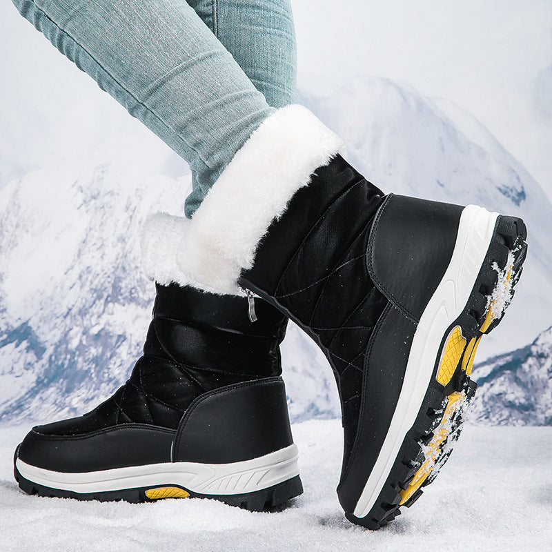 Janet – Leichte Damen-Schnürstiefel mit Reißverschluss