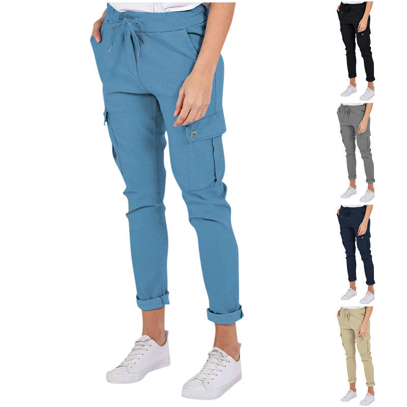 Kim – Cargo-Hose mit Taschen und Kordelzug