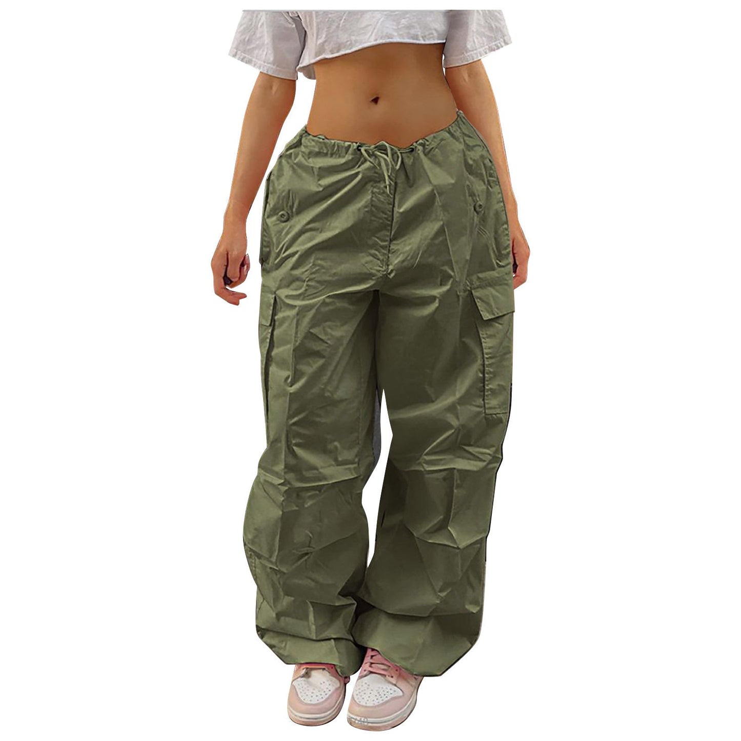 Ruby – Modische Damen-Cargohose mit Kordelzug und Taschen