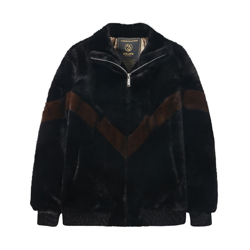 John – Winterwasser Sable Kunstpelzmantel für Herren