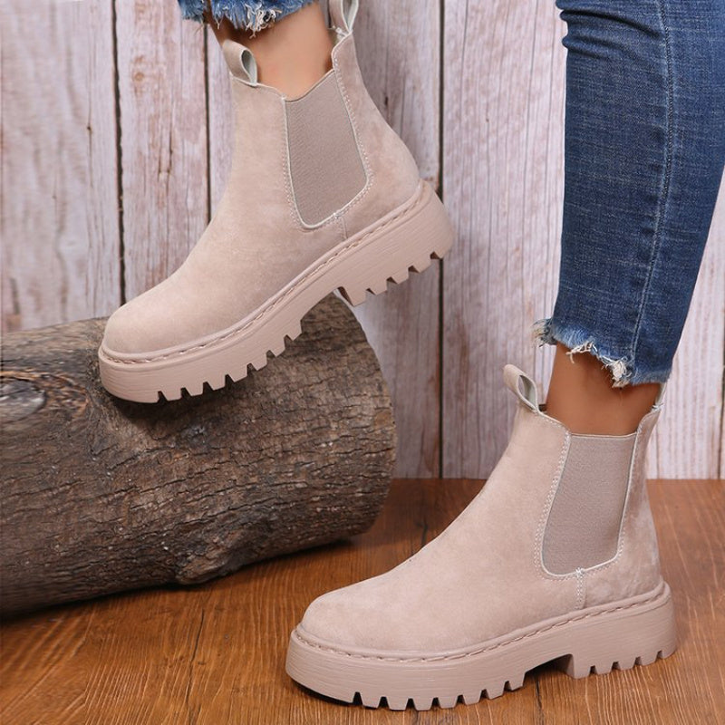 Francesca – Damen Stiefeletten mit Plateau und Chunky-Design