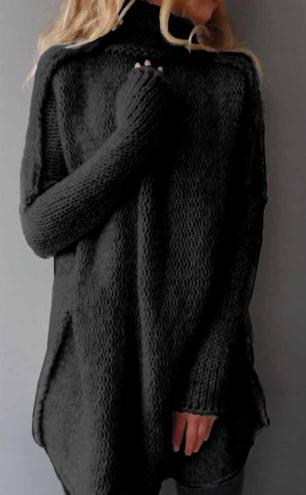 Mick – Langer Pullover mit Heaps-Kragen