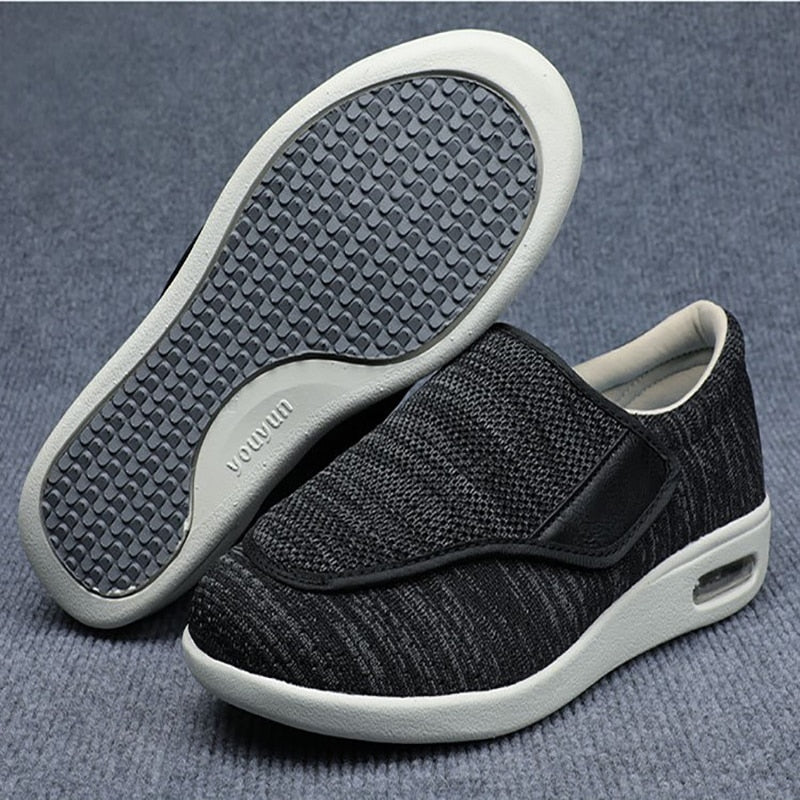 Herren Orthopädische Komfortschuhe für Diabetiker – Extra Weit & Einfacher Einstieg