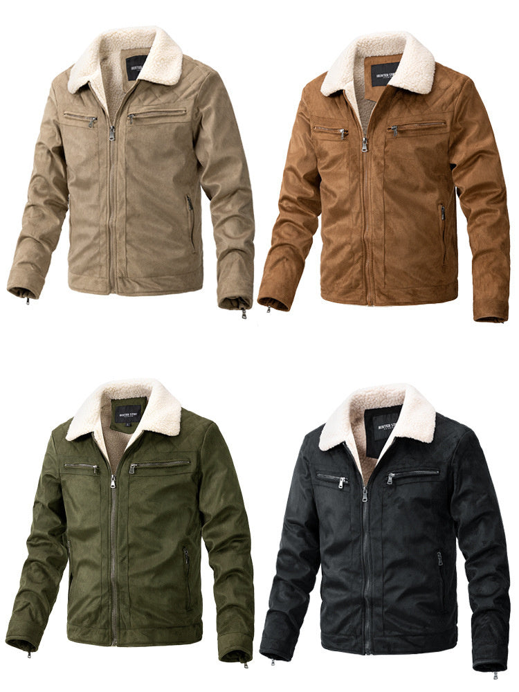 Neil – Herrenjacke mit Reißverschluss und Berberfleece