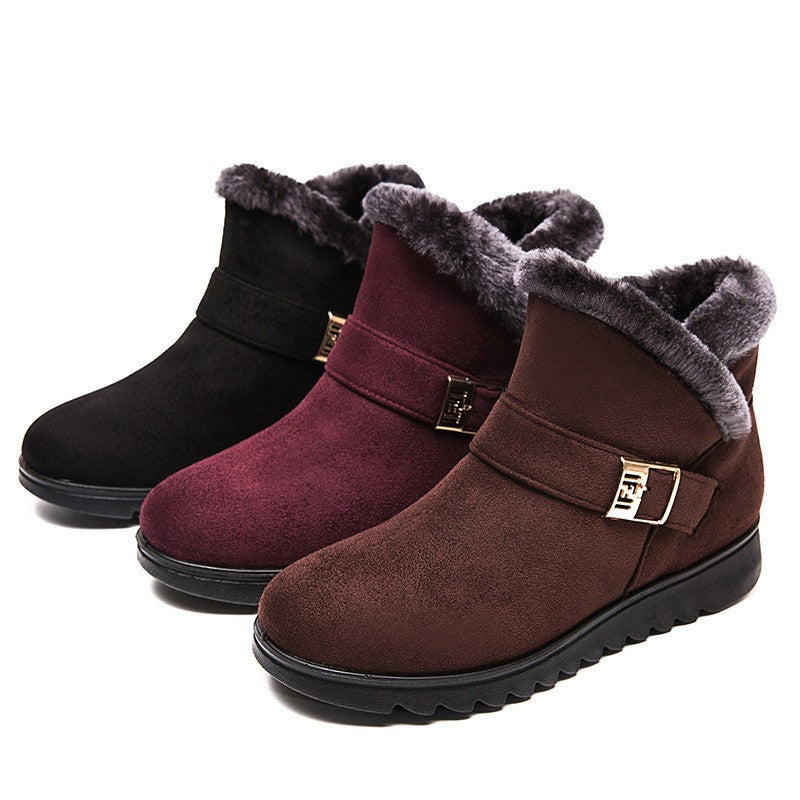 Anne – Warme Damenstiefel mit Plüschfutter und Reißverschluss