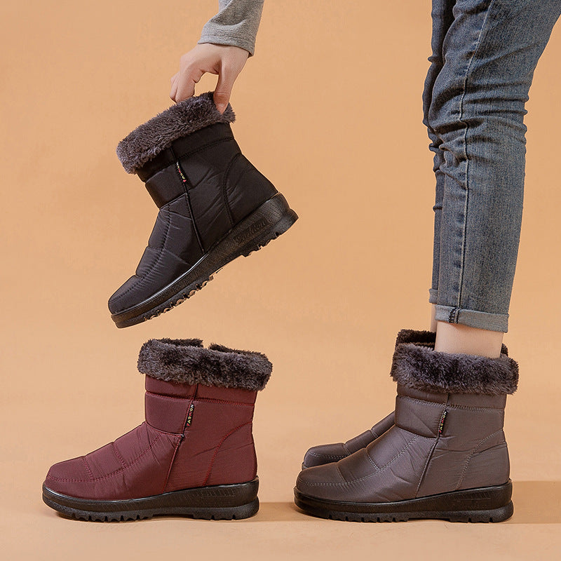 Francesca – Winterwarme Damenstiefel mit niedrigem Absatz