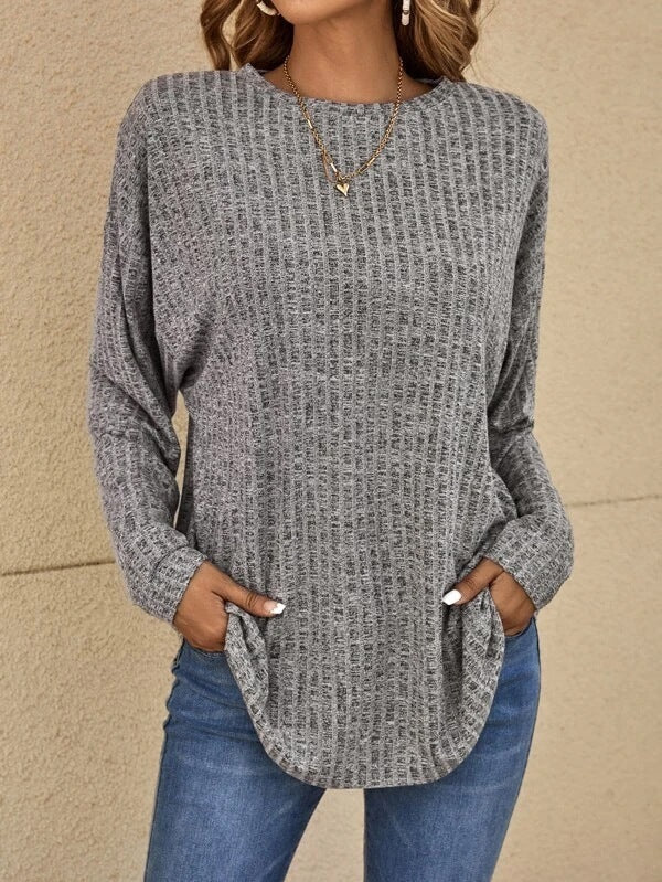 Ian – Herbst Strickpullover mit Rundhalsausschnitt und Streifen