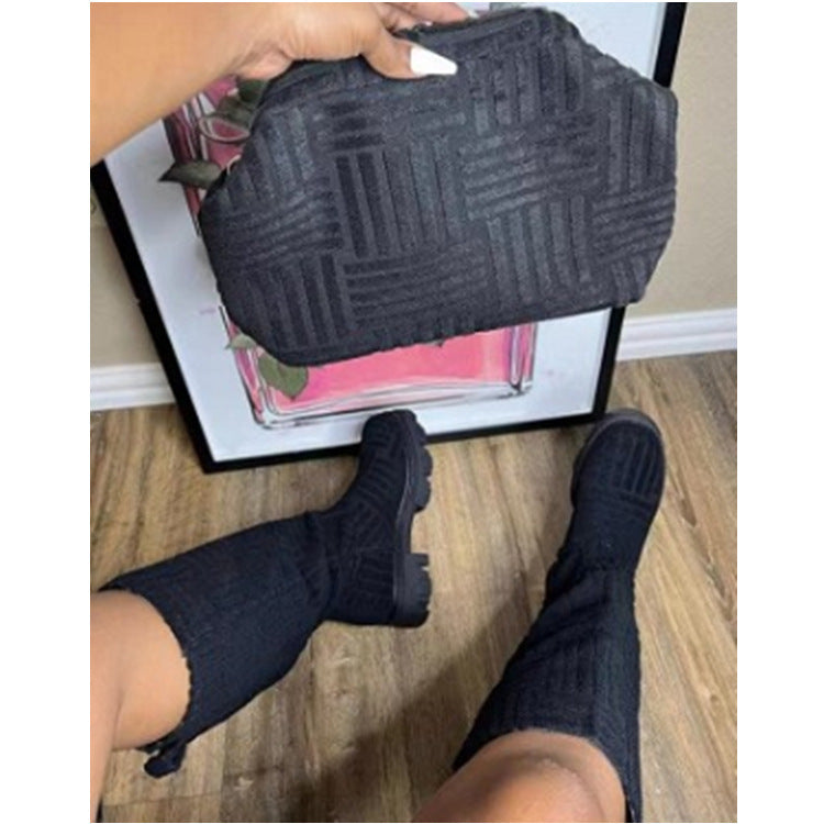 Joanne – Modische Damenstiefel mit Plattform und Westernstil