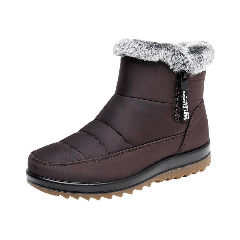 Anna – Warme Damenstiefeletten mit Seitenreißverschluss und Fleece