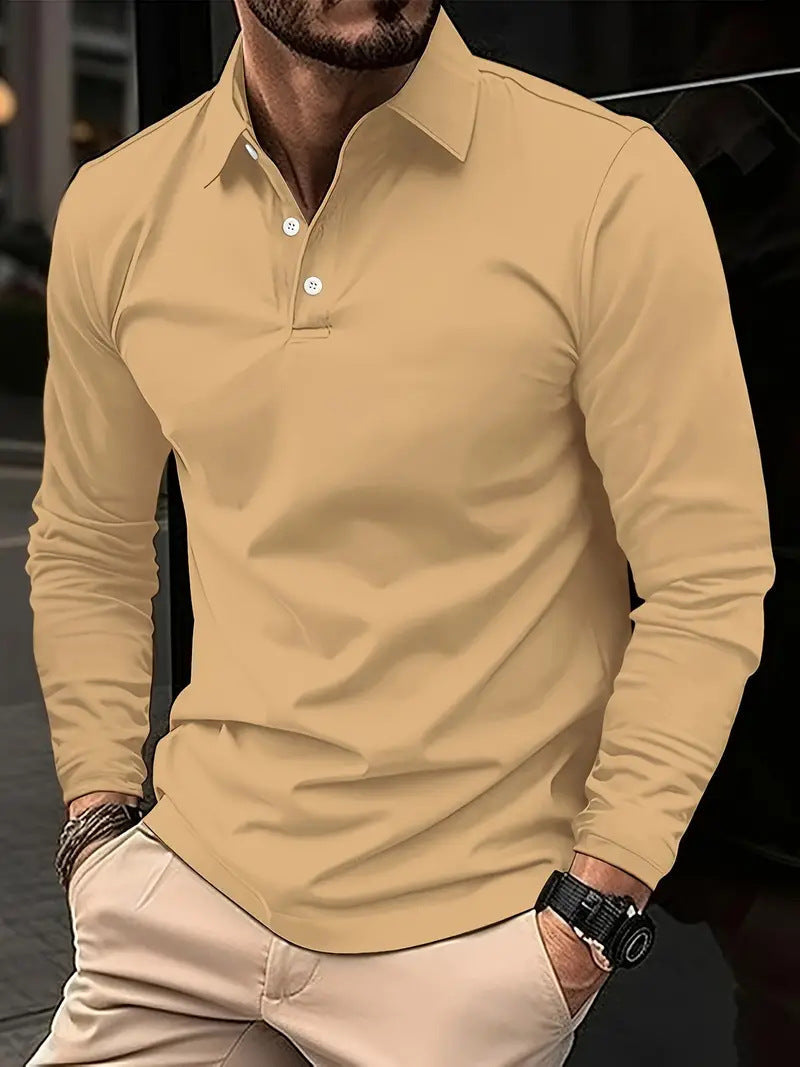 Jonathan – Langärmliges Herren-Poloshirt mit Polo-Kragen
