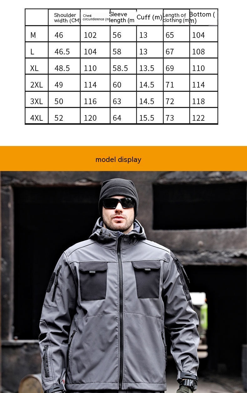 Victor – Taktische Softshelljacke Wasserdichter Outdoor-Windbreaker