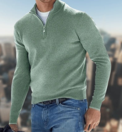 Robert – Langer Herren-Cardigan mit Knopfleiste für Herbst und Winter