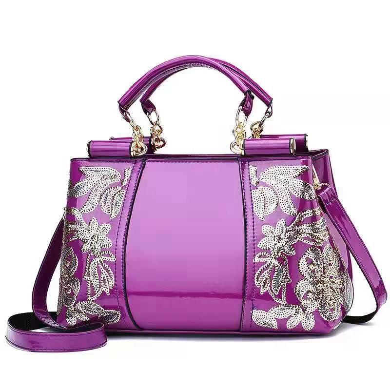 Julie – Glänzende Damen-Schultertasche mit Pailletten