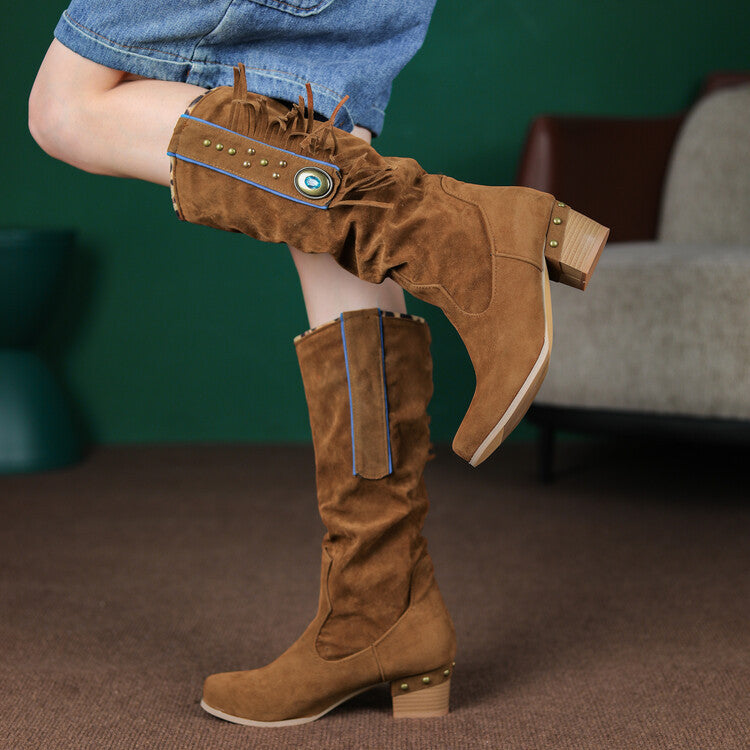 Wendy – Damenstiefeletten mit quadratischem Absatz