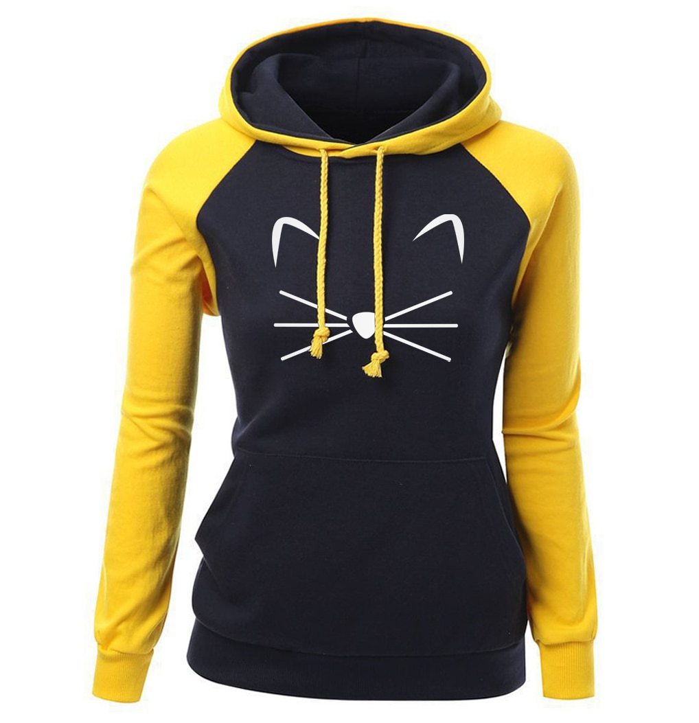Melanie – Kapuzenpullover mit Katzenmotiv für Damen