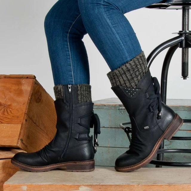 Lydia – Damen-Mid-Calf-Winterstiefel