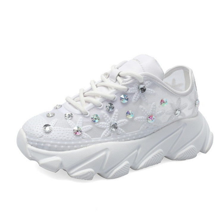 Linda – Damen Sneakers mit Atmungsaktivem Mesh und Dicke Sohle