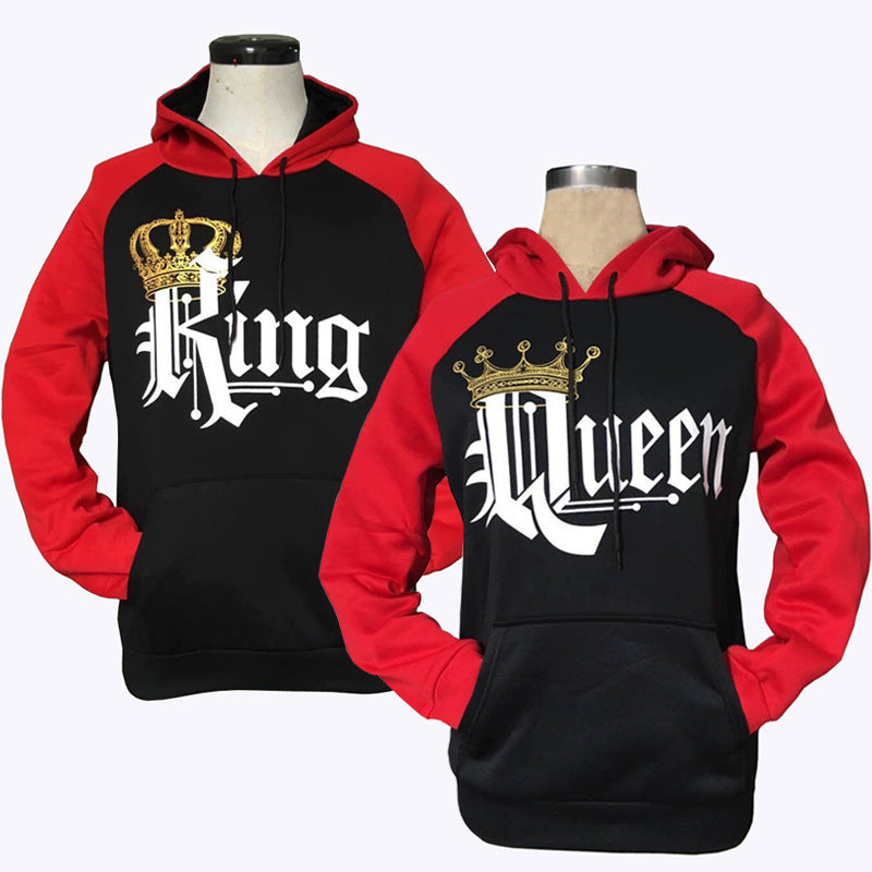 Simon – Bedrucktes Kapuzen-Sweatshirt für Paare