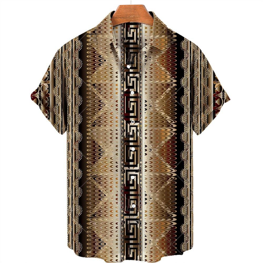 Ron – Ethnisches Print-Top in Übergröße