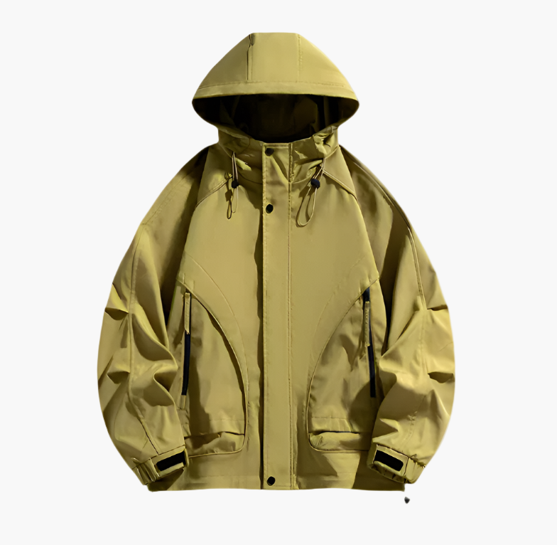 Herren Outdoor Windbreaker Funktionsjacke – Wasserdicht & Winddicht, Leicht, Atmungsaktiv, Ideal für Freizeit und Outdoor