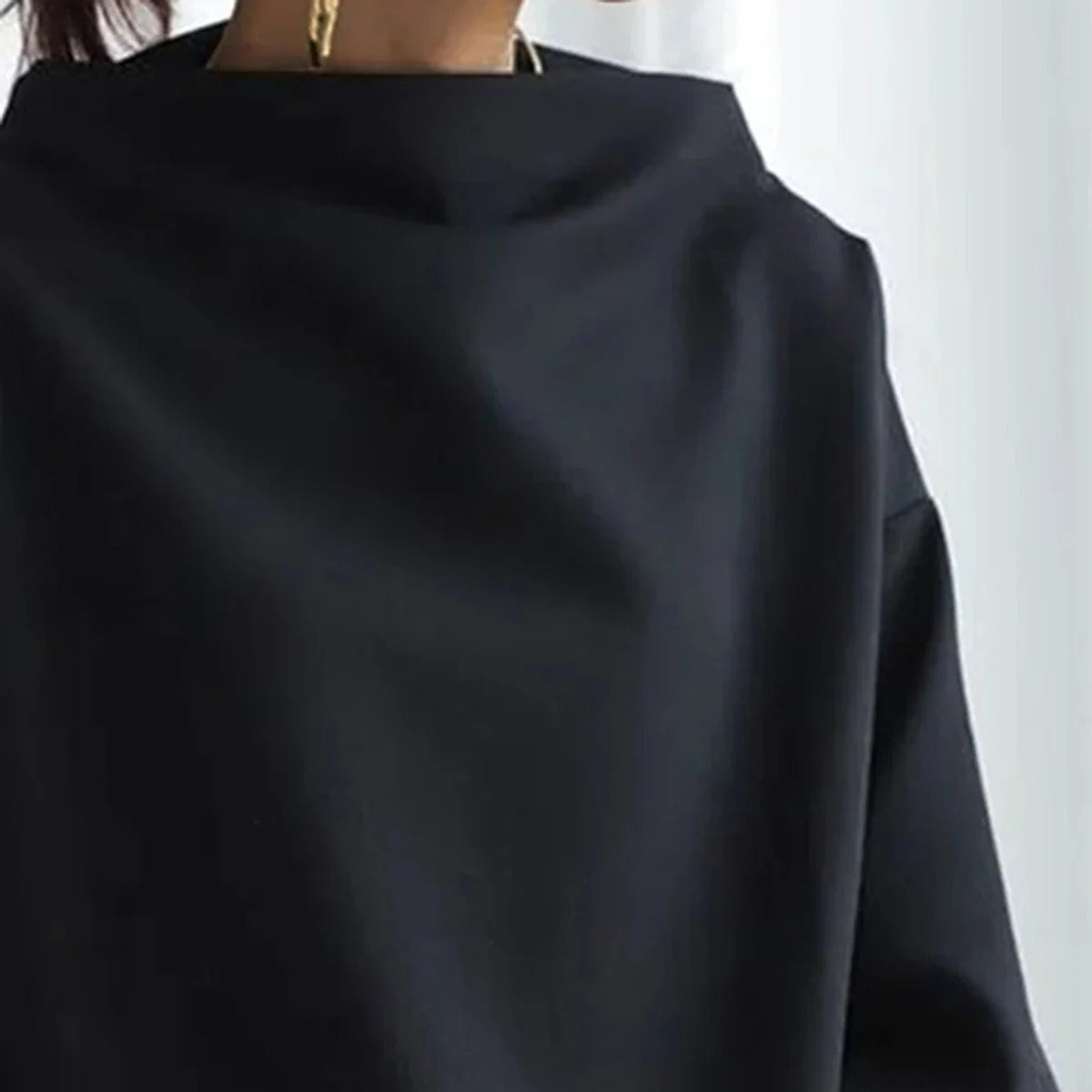 Damen Oversize Pullover mit langen Ärmeln – Moderner Casual Style für Alltag und Büro