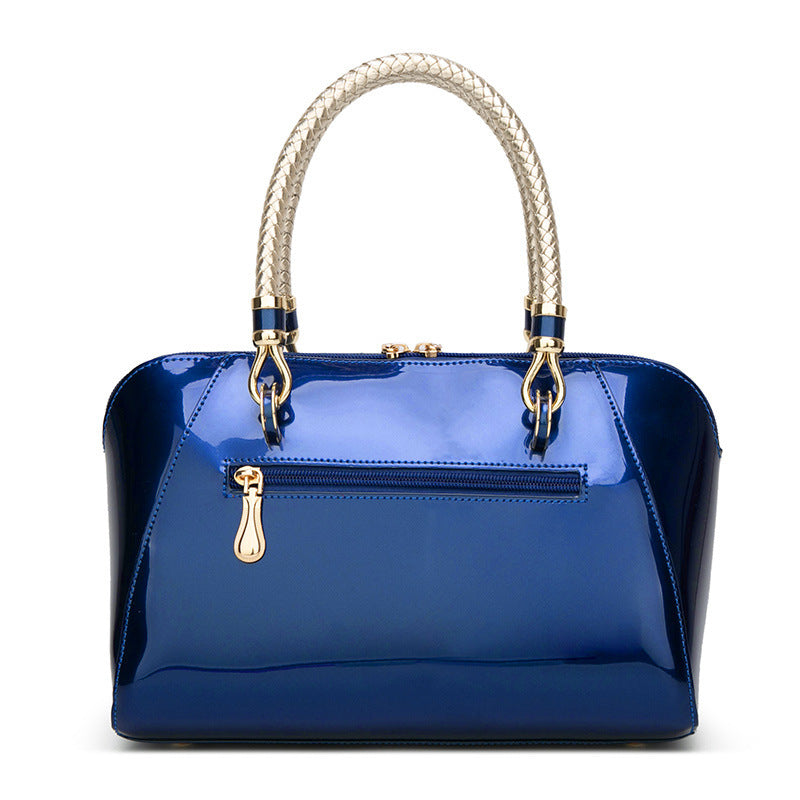 Patricia – Glänzende Handtasche aus Kunstleder