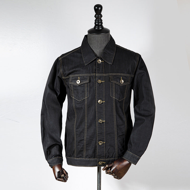Joshua – Schwarze Denimjacke für Herren