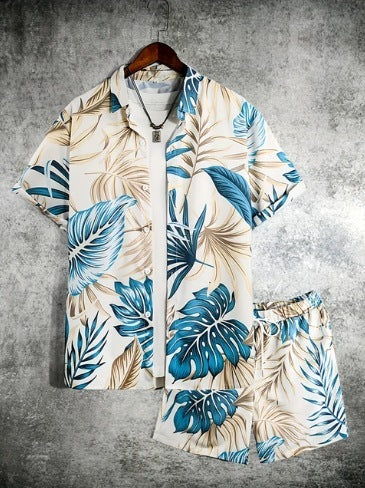 Kirk – Bedrucktes Freizeit Herren-Shirt und Shorts Set