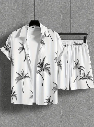 Kirk – Bedrucktes Freizeit Herren-Shirt und Shorts Set