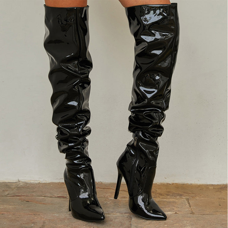 Sophie – Kniehohe Damenstiefel mit Superhohem Absatz