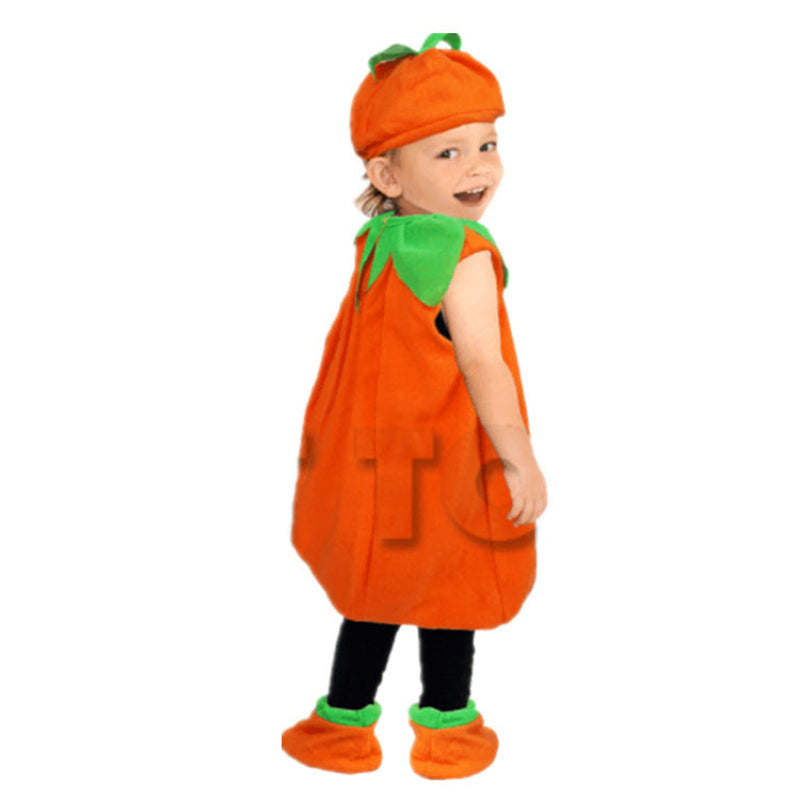 Kinder Halloween Kürbis Kostüm – Lustiges Kürbis Outfit für Jungen & Mädchen – Perfekt für Halloween-Partys & Trick-or-Treat