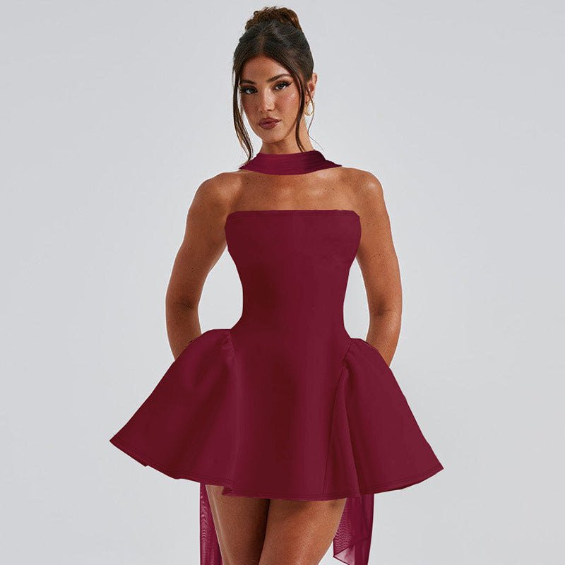 Andrea – Sexy Tube Top Kleid mit Reißverschluss