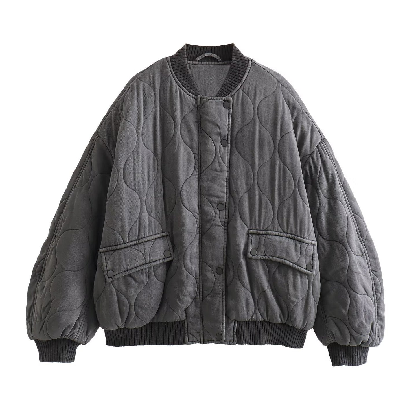 Samantha – Wärmende Baumwolljacke im Baseball-Stil