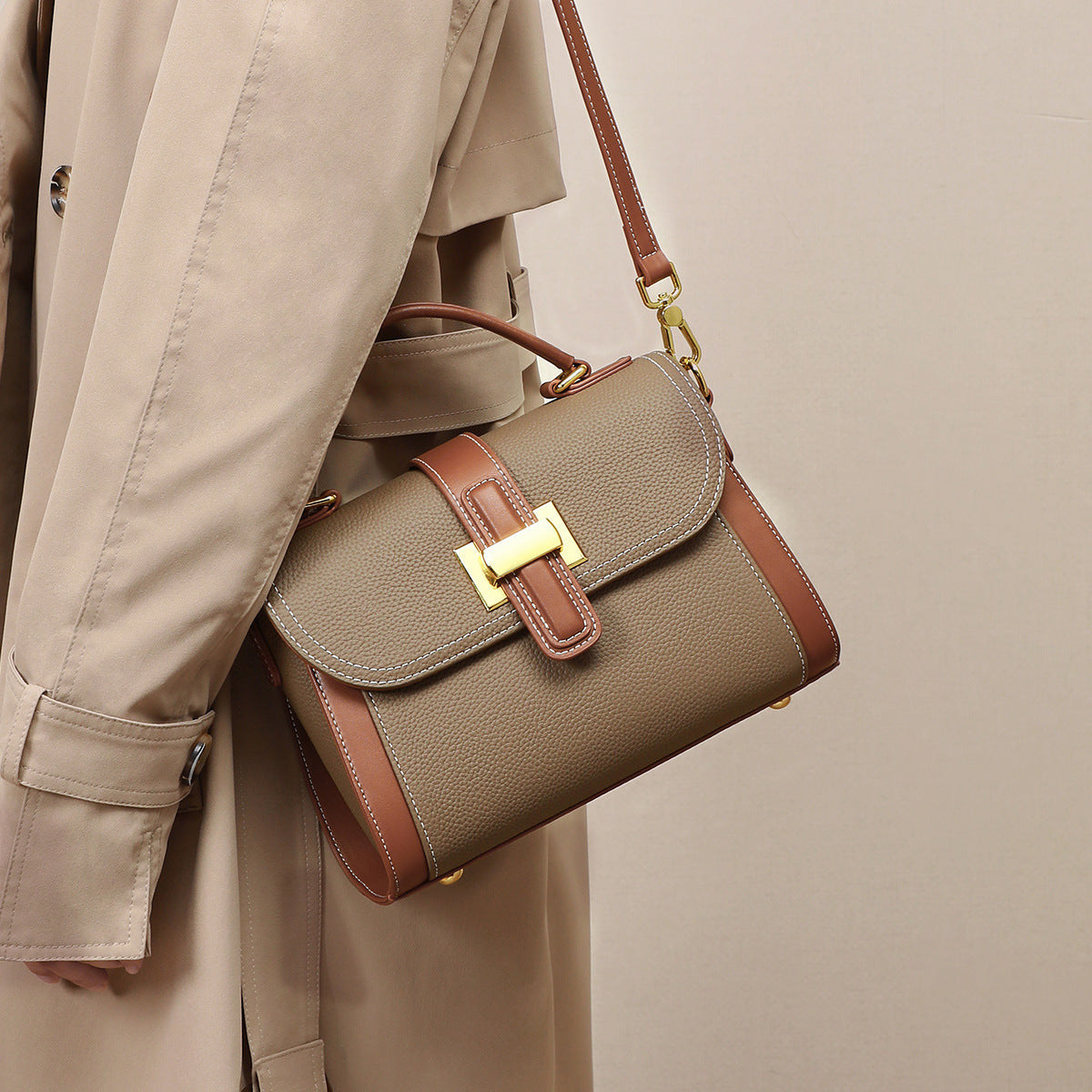 Judith – Vielseitige Schultertasche mit Hochwertiger Textur