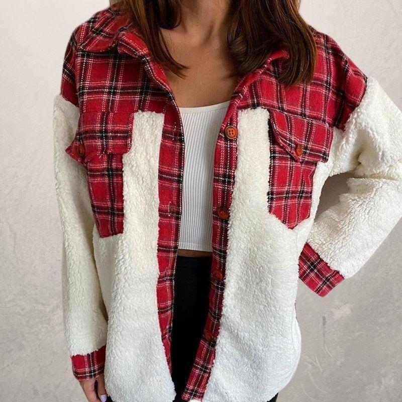 Kathryn – Damenjacke aus Weihnachts-Mesh-Kaschmir