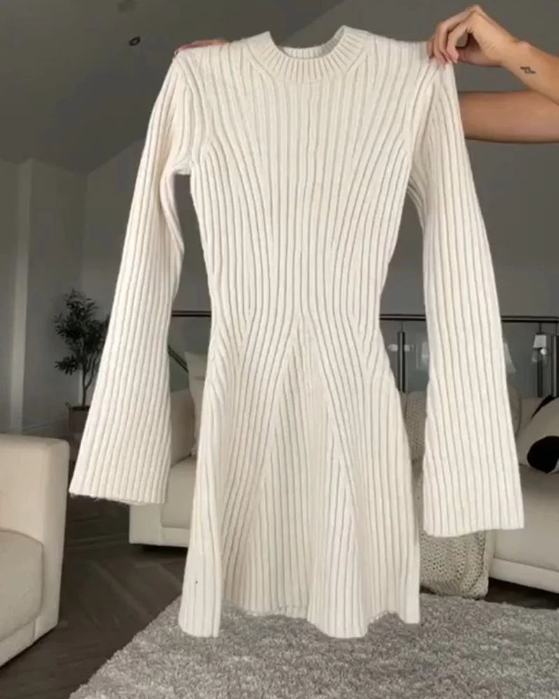 Amelie - Elegante Strickkleid mit Rollkragen