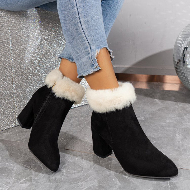 Vanessa – Damen Stiefeletten mit Karomuster