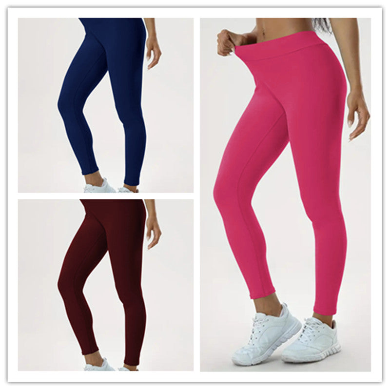 Sharon – Hochtaillierte Damen-Yogahose mit elastischem Bund