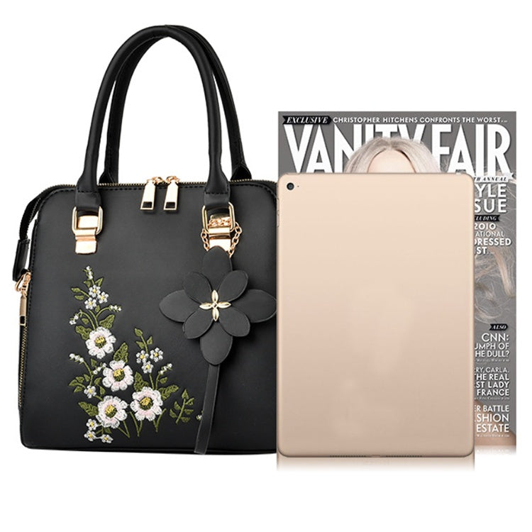 Jennifer – Bestickte Damenhandtasche mit Blumenmuster