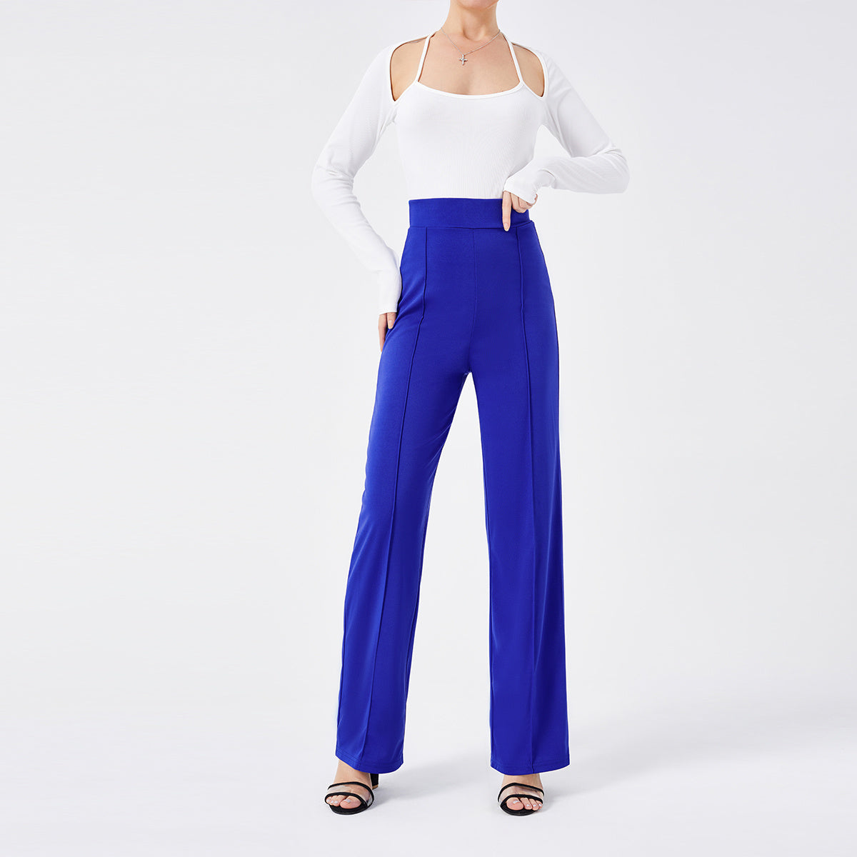 Alice – Elegante Damen-Schlaghose, Hochgeschnitten